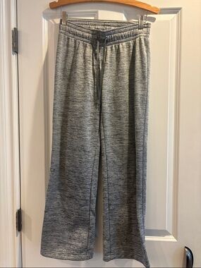 Under Armour Gray Marled Wide-Leg Track Pants